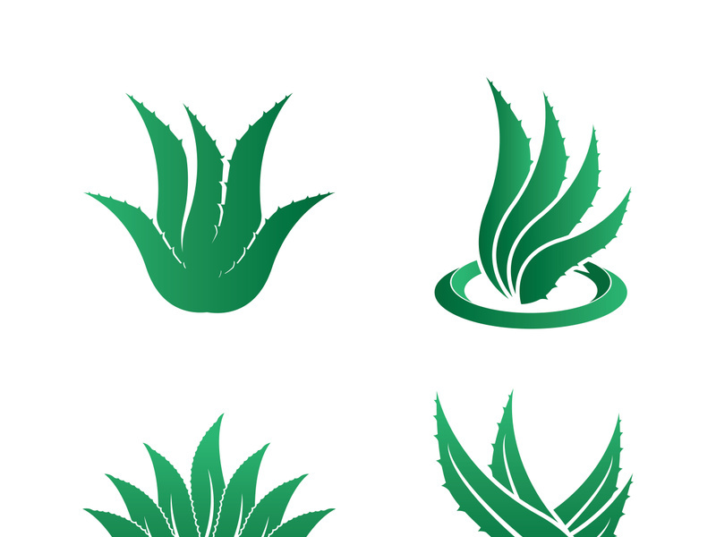 Aloe Vera logo icon design symbol beauty skin care