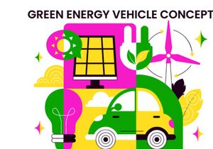 10 Green Energy Vehicle Illustration