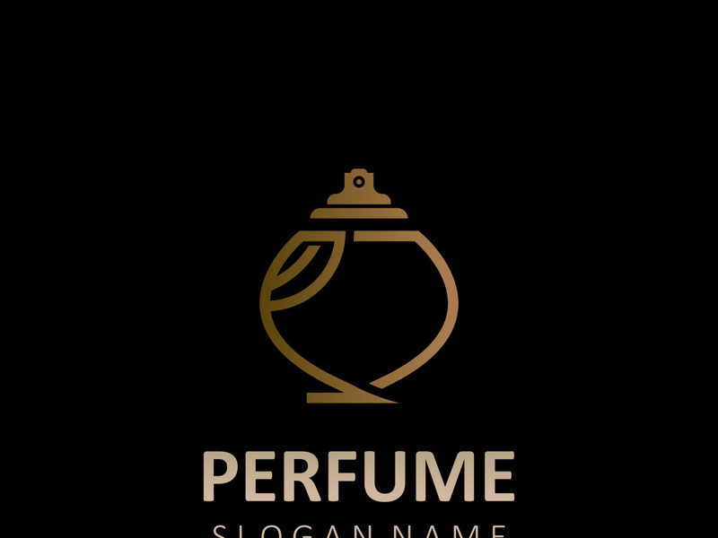 Luxury Perfume logo image cosmetic fragrance shop and business vector design