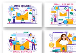 12 Email Service Illustration