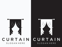 Creative luxury curtain or curtain logo for Theatre, home,hotel and apartment.