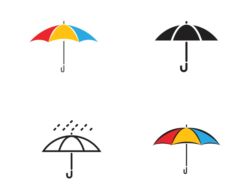 Umbrella icon vector design