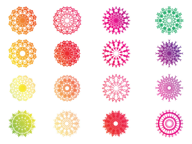 Mandala flower for ornament and decoration vector