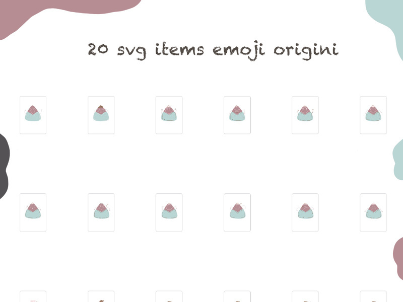 20 svg illustration stamps stickers icons images emoji origini