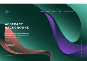 Dark Green Abstract Background