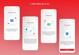 Corneb - Money Transfer, Bank, Finance and Wallet App UI Kit