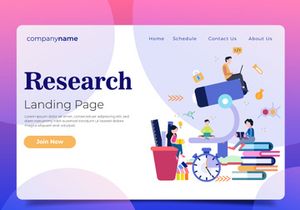 [Vol. 04] Education Website Illustration Templates - Landing Page