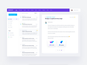 Yahoo Mail Redesign - UI Kit preview picture