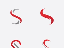 S letter logo, vector sign template design