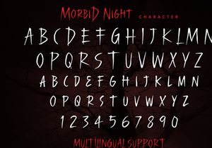 Morbid Night - Display Font