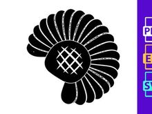 Abstract Stylized Flower or Sun Icon