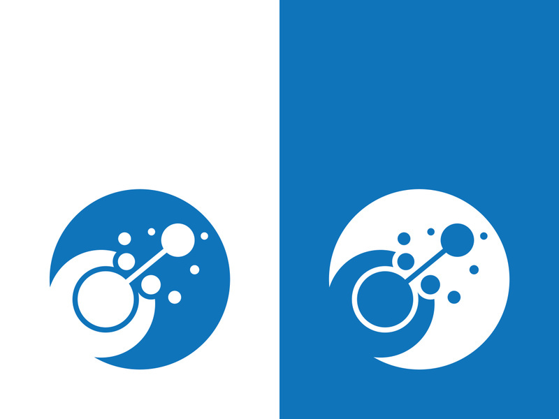 Molecule symbol logo template vector illustration design