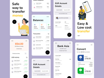 Cryptocurrency Wallet mobile App preview picture