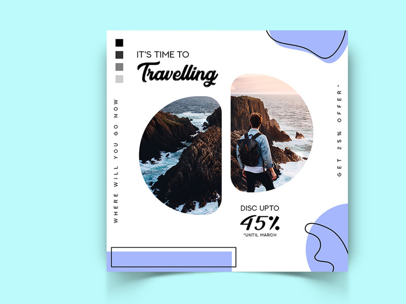 Travel Explorers Social Media Post Template