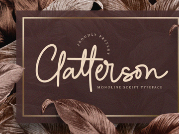 Clatterson - Monoline Script preview picture