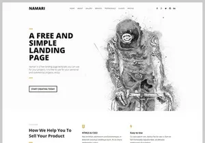 Namari - Free Landing Page