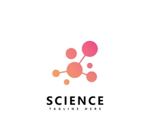 Molecule logo icon template for  science brand identity.