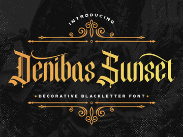 Denibas Sunset - Blackletter Font preview picture