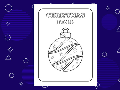 10 Pages Christmas coloring page design for kids. Children coloring page interiors