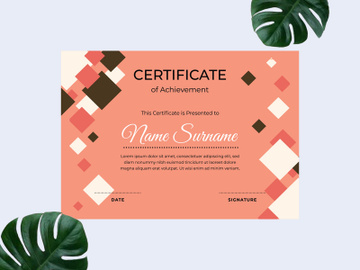 Modern certificate design template preview picture