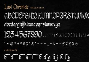 Last Chronicle - Display Font