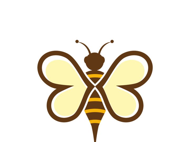 Bee icon design illustration