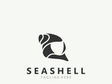 Seashell Logo. Ocean Animals premium quality graphic outline symbols collection