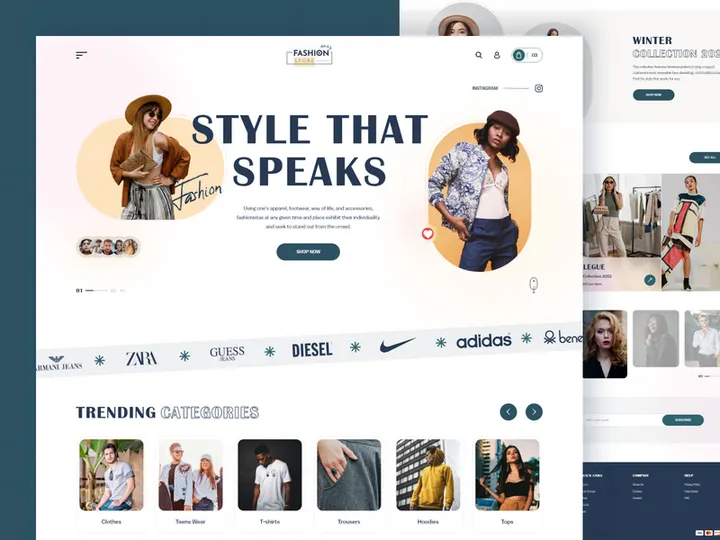 Fashion Landing Page Design