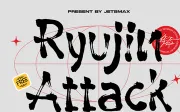 Ryujin Attack - Free Font