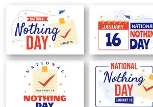9 National Nothing Day Illustration