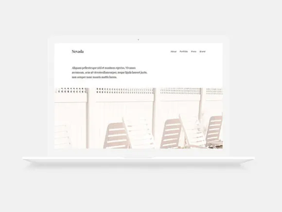 Nevada: Minimal one-page HTML template