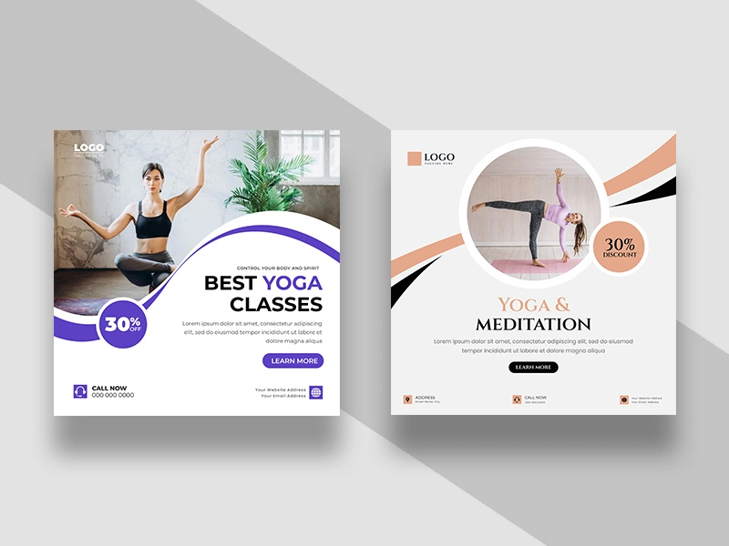 Yoga Fitness Instagram Post Banner Ver-1