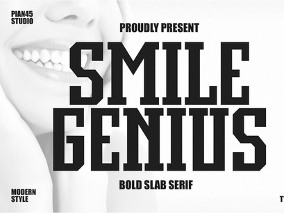 Smile Genius - Bold Slab Serif