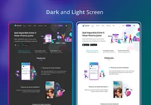 Social Apps Landing page (Freebie)