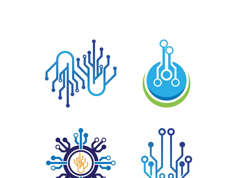 Technology logo images illustration design template