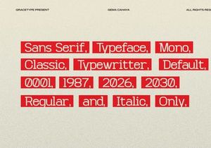 First Memoirs | Sans Serif Typeface