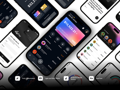 digiPay - Financial Technology App UI KIT
