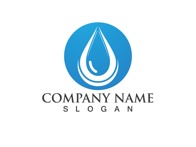 Water drop Logo Template vector