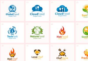 75+ Food Logo Bundle