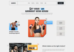 Fitness Studio Website Design