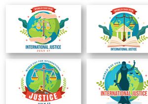 15 World Day for International Justice Illustration