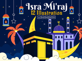 12 Isra Mi'raj Vector Illustration preview picture