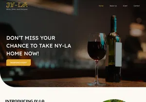 Wine Landing Page Interface - Figma