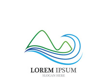 Mountain icon Logo Template Vector illustration design