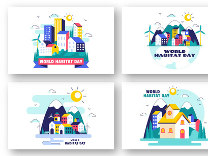 10 World Habitat Day Illustration
