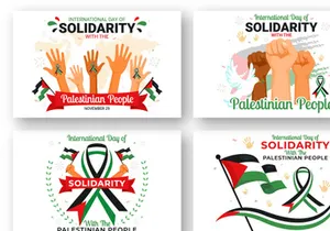 12 Day of Solidarity with the Palestinian People Illustration