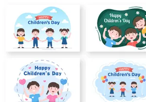 13 Happy Children's Day Celebration Illustration