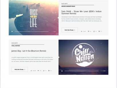 Free PSD template for a musician