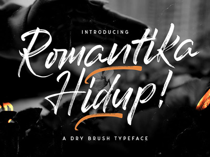 Romantika Hidup - Dry Brush Script Font