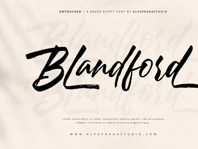 Untouched - Brush Script Font